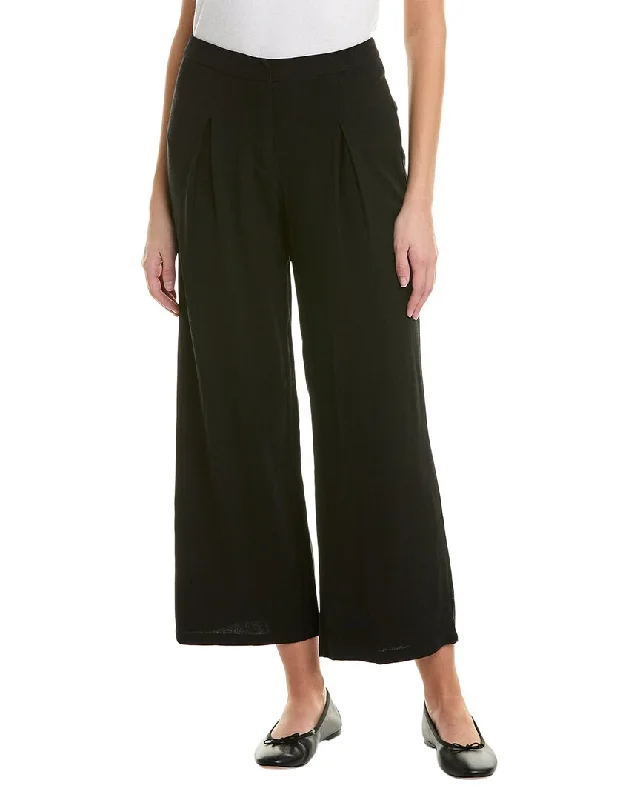 Isla Ciel Linen-Blend Pant Stylish Casual Pants