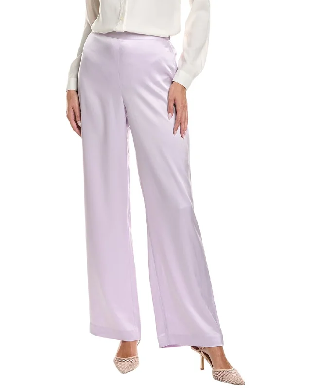 St. John Liquid Satin Pant Comfy Cargo Trousers