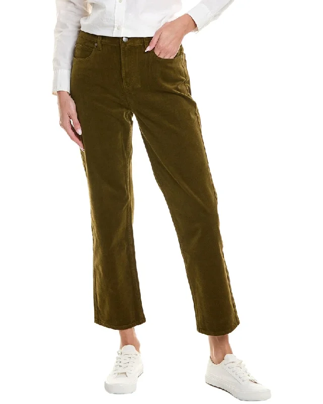 Eileen Fisher High-Waist Straight Ankle Pant Elegant Silk Pants