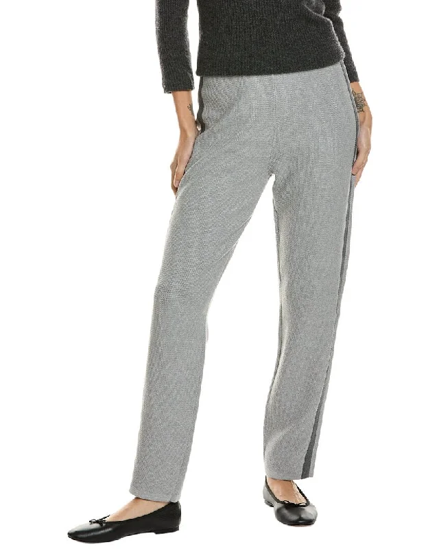 St. John Melange Spectator Stretch Pique Knit Pant Comfortable Denim Trousers