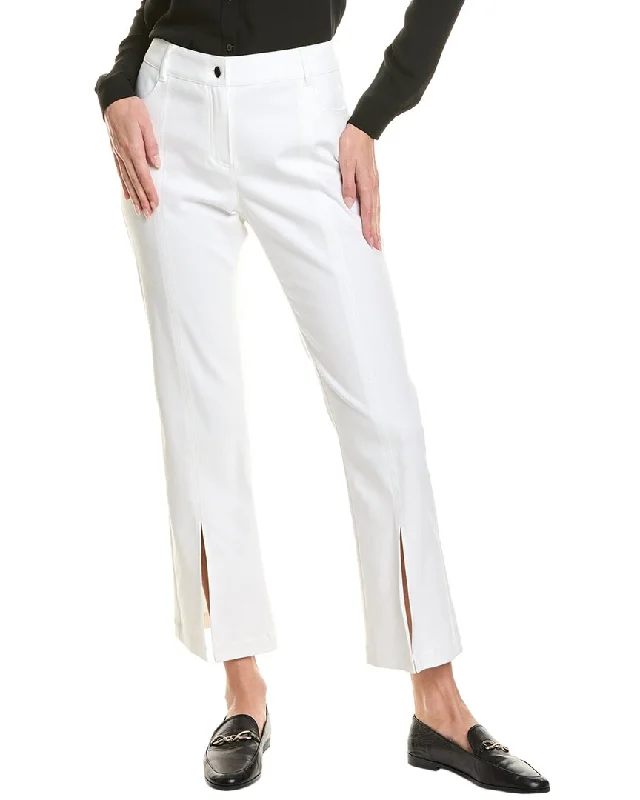 Elie Tahari Cropped Denim Pant Warm Wool Trousers