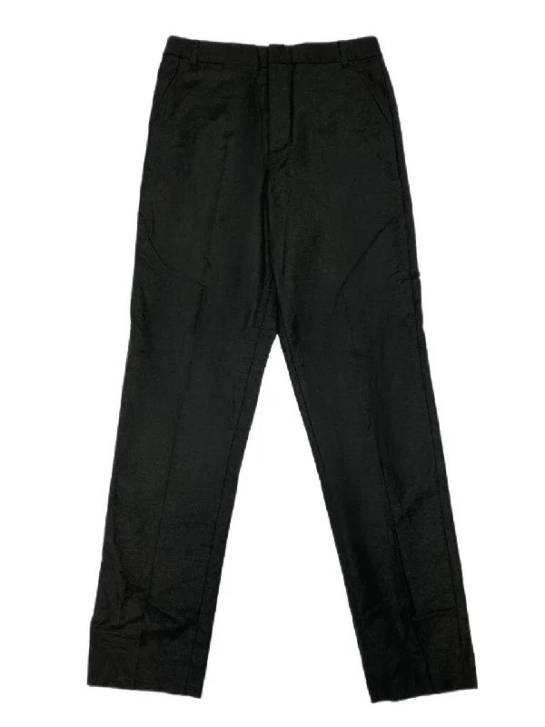 BLK DNM Women's Dark Forest Green High Waist Wool Pant 4 Size US 4 NWT Casual Lounge Pants