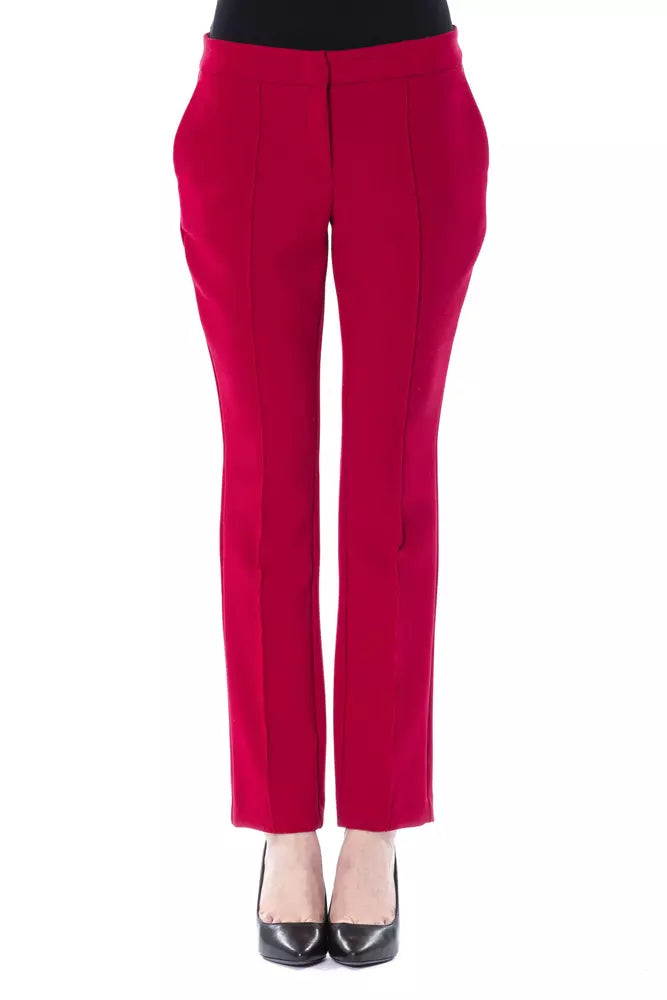 BYBLOS "Fuchsia Polyester Women Pant" Fashionable Track Pants