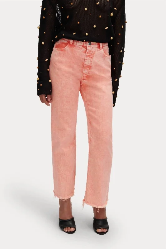 Collins Pant In Coral Modern Bootcut Pants