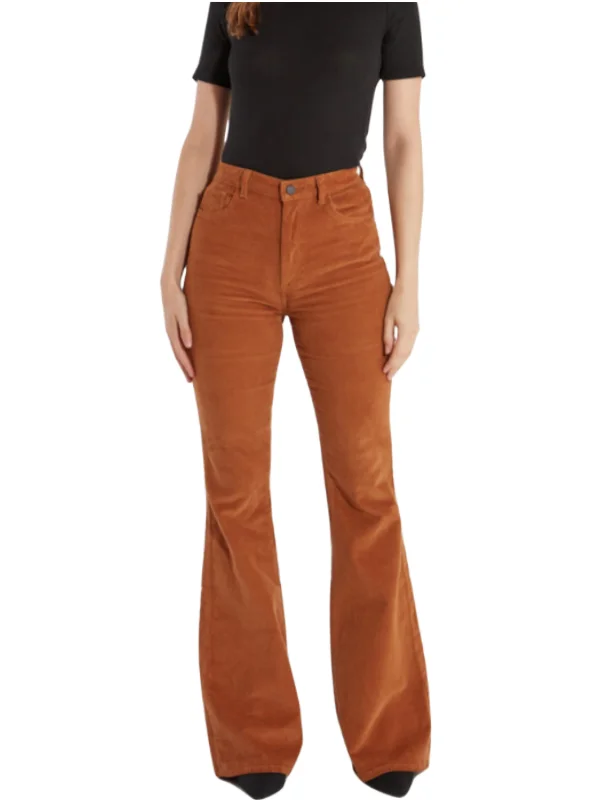 DL1961 Women's Marigold Rachel High Rise Instasculpt Flare Pants Size 26 NWT Cozy Maternity Pants