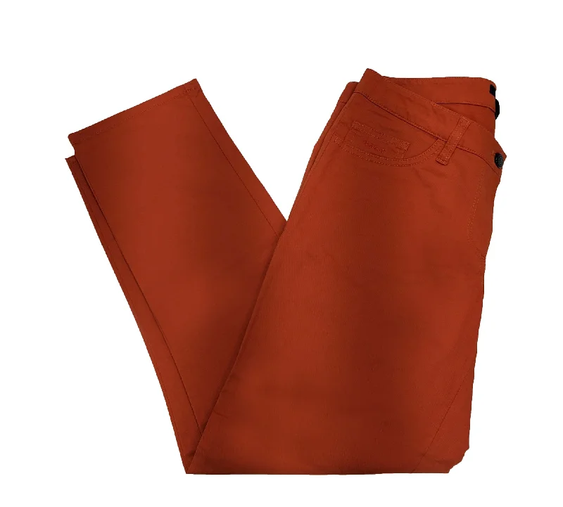 GANT Women's Brick Orange Kelly Cropped Twill Pants Size 28 NWT Casual Skinny Fit Pants