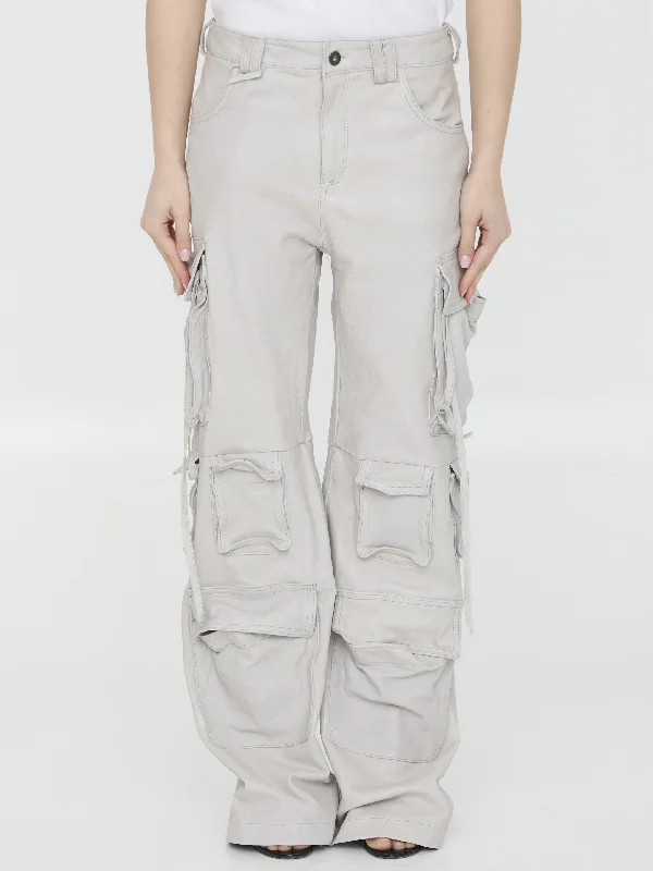 Leather Cargo Pants Formal Dress Pants