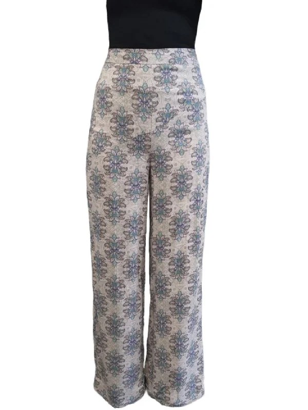LOST IN LUNAR Women's Multicoloured Full Length Wide-Leg Pants #L0167 XS NWT Stylish Harem Pants