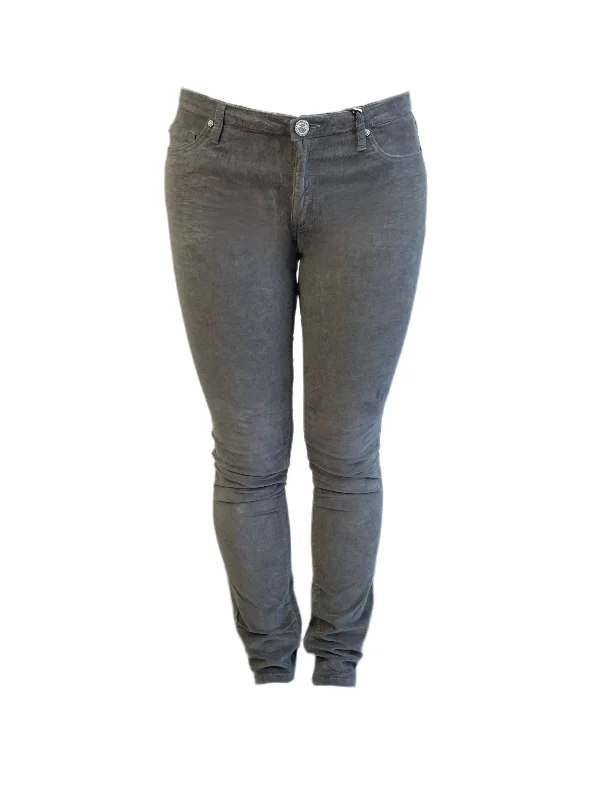 Maison Scotch Women's Grey Soft Low Rise Pants #792 31/32 NWT Comfortable Denim Leggings
