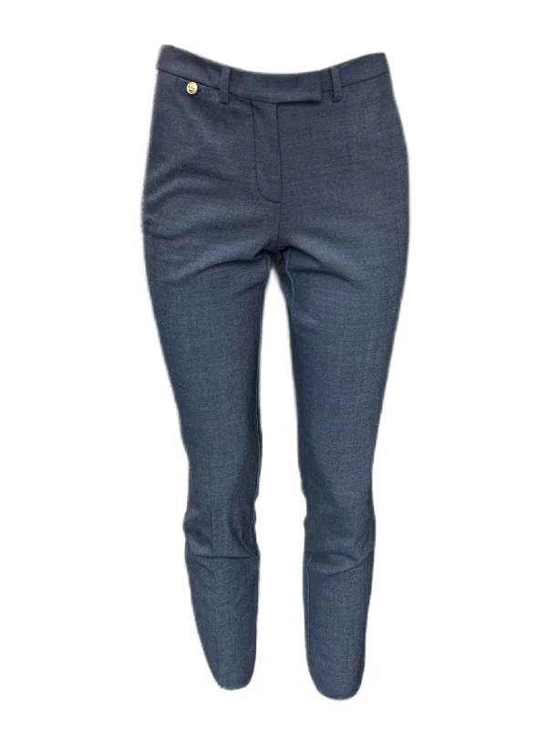 Marella By Max Mara Women's Grey Mayaca Slim Fit Pants Size 2 NWT Soft Cotton Pants