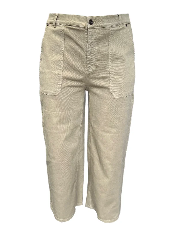 Marina Rinaldi Women's Beige Raid Wide Leg Pants NWT Cozy Knit Pants