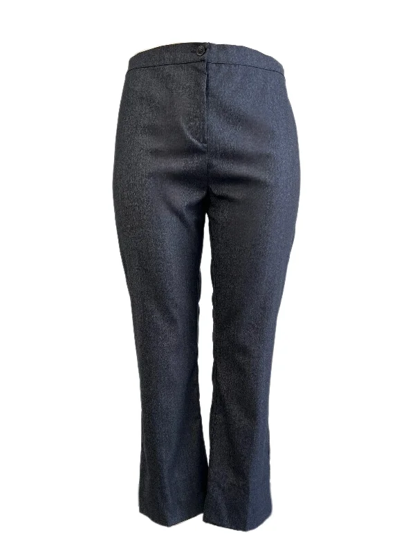 Marina Rinaldi Women's Blue Radice Straight Leg Pants Size 16W/25 NWT Trendy Printed Pants