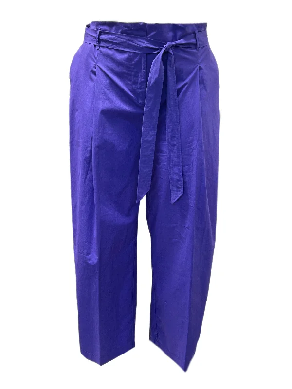 Marina Rinaldi Women's Blue Riccio Cotton Pants NWT Comfy Athletic Pants