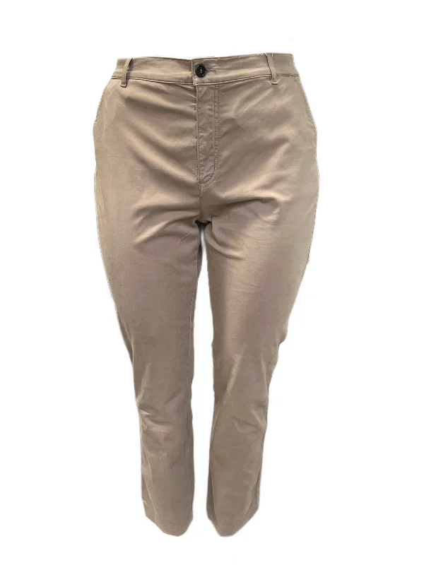 Marina Rinaldi Women's Brown Ragione Skinny Pants NWT Casual Lounge Pants