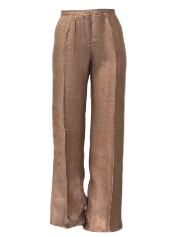 Marina Rinaldi Women's Brown Rapallo Straight Leg Pants NWT Comfortable Maternity Pants