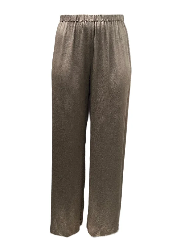 Marina Rinaldi Women's Camel Remo Straight Pants NWT Elegant Wool Trousers