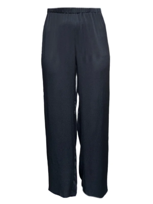 Marina Rinaldi Women's Navy Remo Straight Leg Pants Size 22W/31 NWT Cozy Full-Length Pants