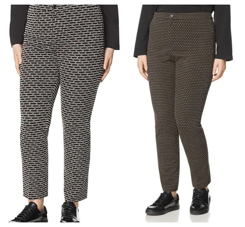 MARINA RINALDI Women's Oboista Patterned Pants $305 NWT Lightweight Jogger Pants