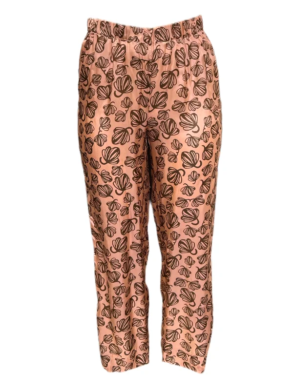 Marina Rinaldi Women's Pink Roberto Viscose Straight Pants Size 12W/21 NWT Relaxed High-Waist Trousers