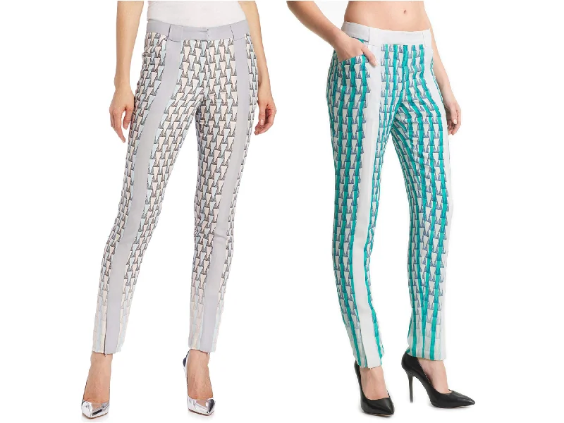 REBECCA MINKOFF Women's Corey Geometric Pants $268 NWT High-Waist Yoga Pants