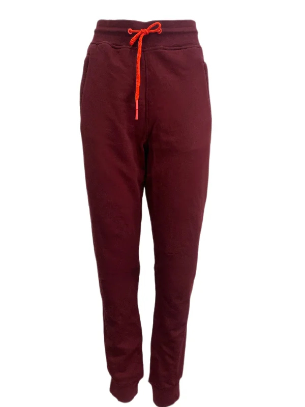 SCOTCH & SODA Women's Bordo Fleece Joggers Pants #475 L NWOT Wide-Legged Palazzos