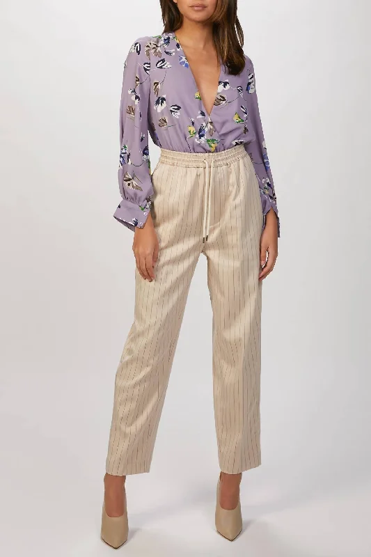 Tokat Pant In Ivory Casual Plaid Pants