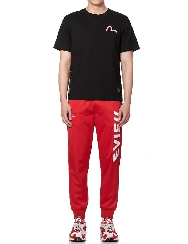 Track Pants with Logo and Daicock Print Slim-Fit Leggings