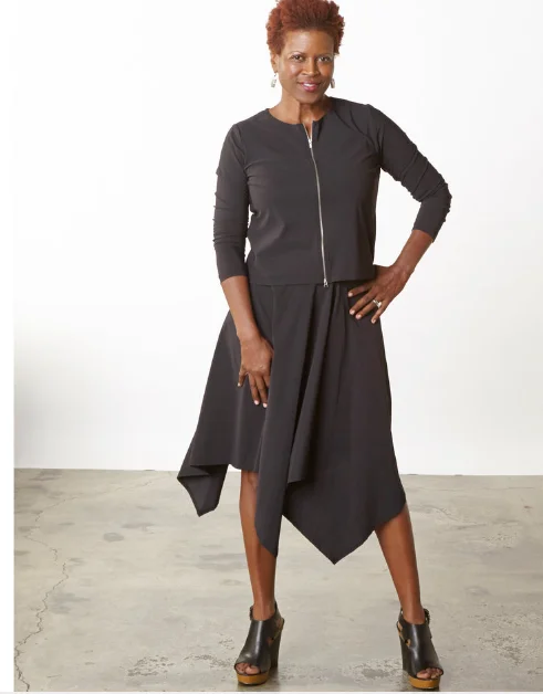 Bryn Walker Sale, 67558 Bianca Skirt 50% Off Regular Price zip skirt side