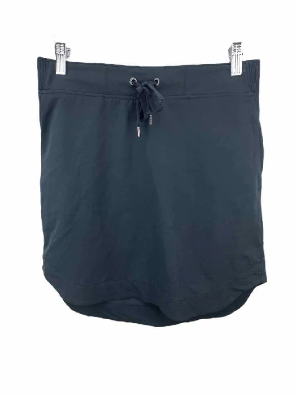 Athleta Women's Midtown Drawstring Skirt Black Size S chiffon skirt lightweight