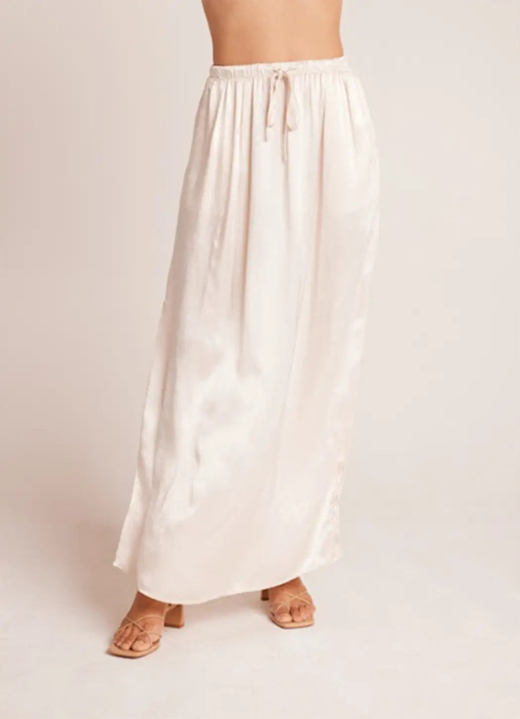 Bella Dahl Pleat Front Maxi Skirt chiffon skirt flowing