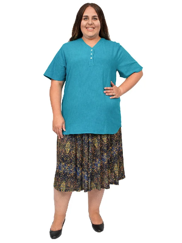 Bernice Skirt - Print* wool skirt thick