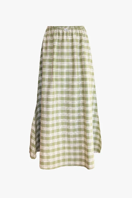 DREAM SKIRT IN PALAKA SAGE cashmere skirt fine