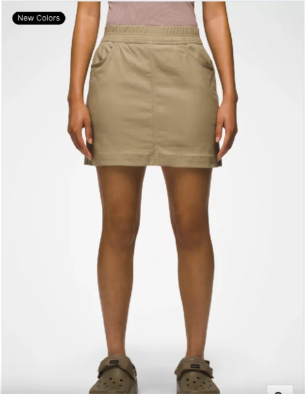 Halle E-Waist Skort II velvet skirt rich