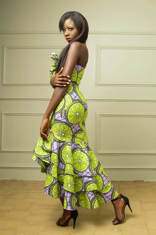 African Print Lala Skirt velvet skirt plush