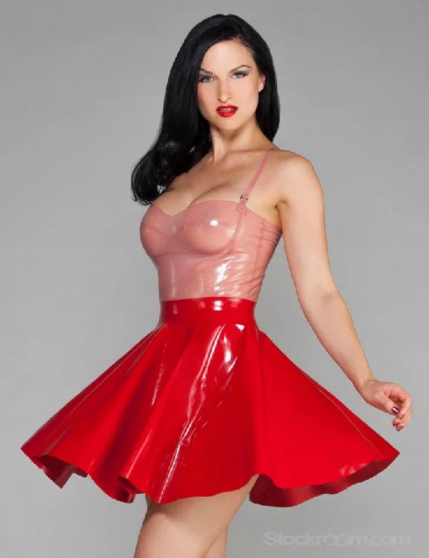 Latex Cheerleader Skirt wool skirt thick