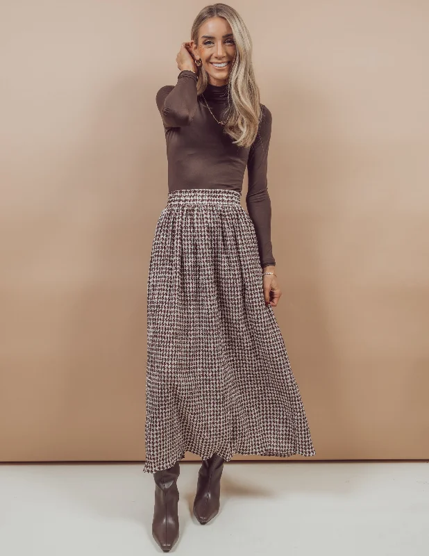 Pamela Castle Check Skirt midi skirt versatile