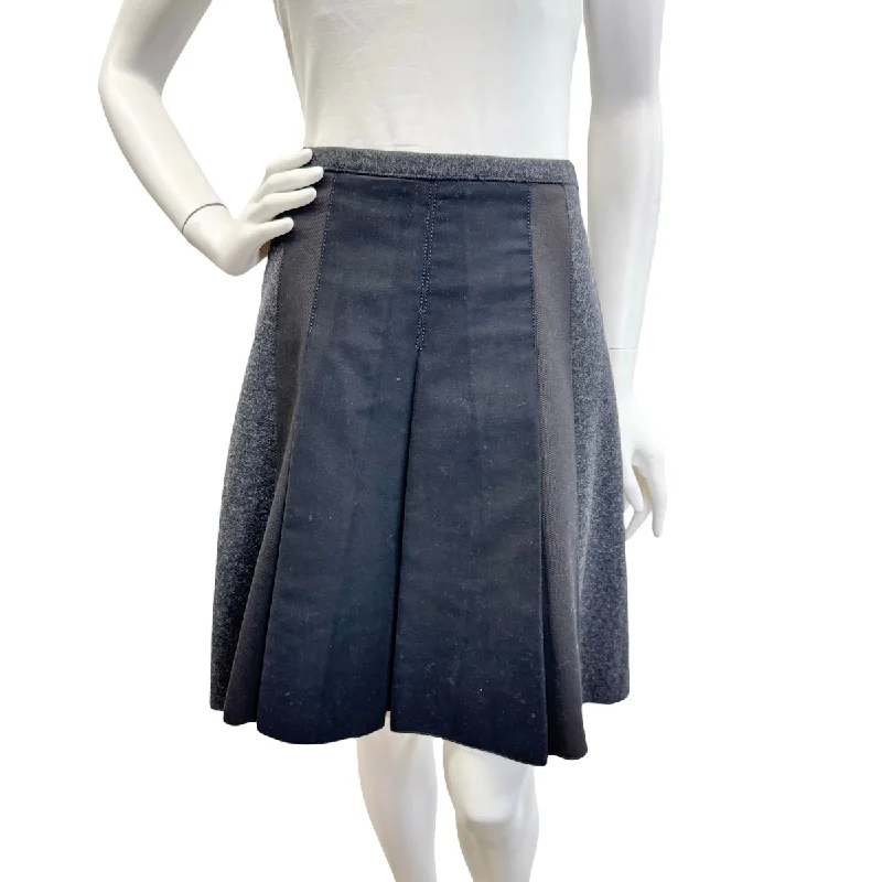 Prada Pleated Skirt belted skirt waist