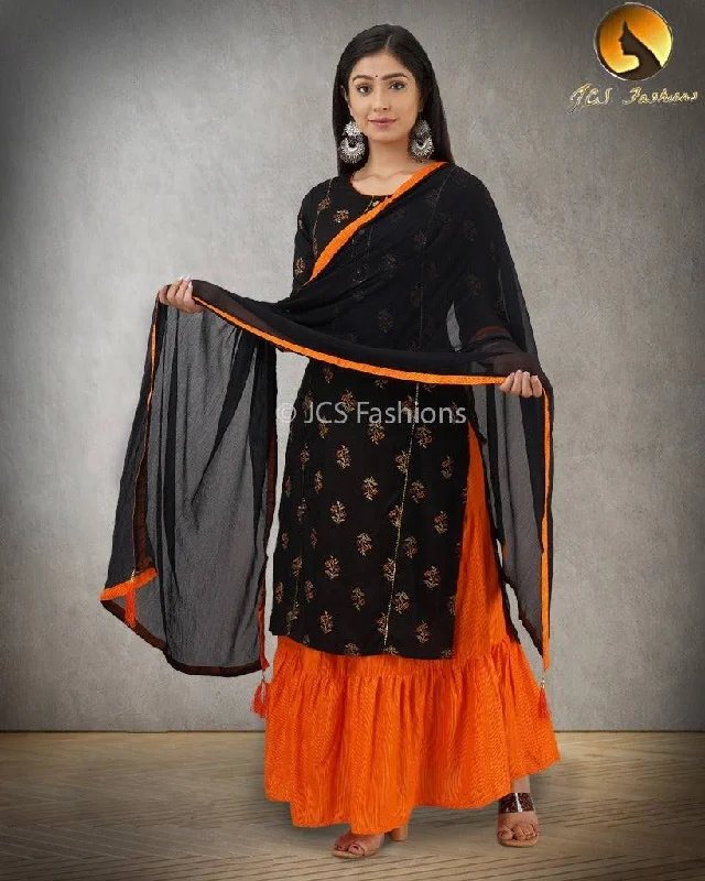 Rayon Slub Kurti Set: Skirt and Dupatta Included | JCSFashions wool skirt breathable