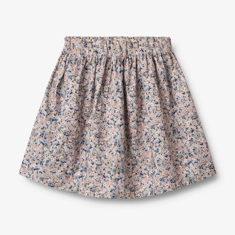 Skirt Sissi - cloudy wild flowers silk skirt sleek