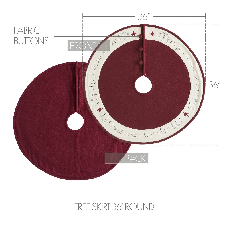 Star of Wonder Tree Skirt 36 corduroy skirt durable