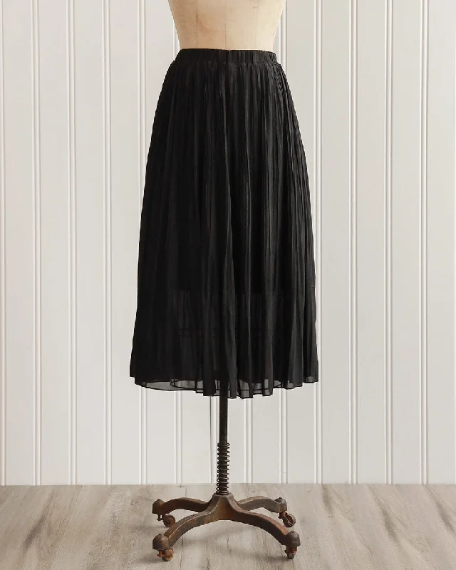Classic Take Pleated Midi Skirt denim skirt classic