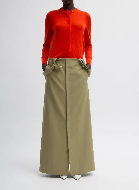 Tropical Wool Convertible Overall Skirt velvet skirt plush