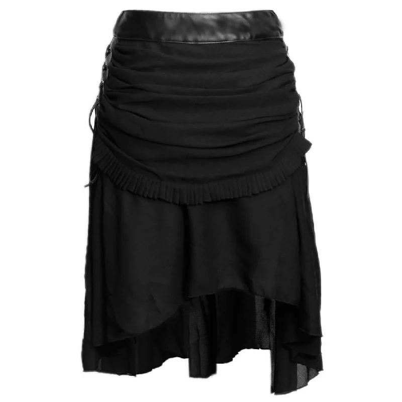 Viridis Skirt leather skirt sleek